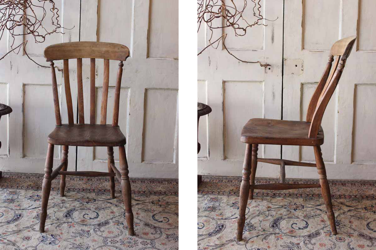 イギリスキッチンチェア 古い木製の椅子 全国送料無料