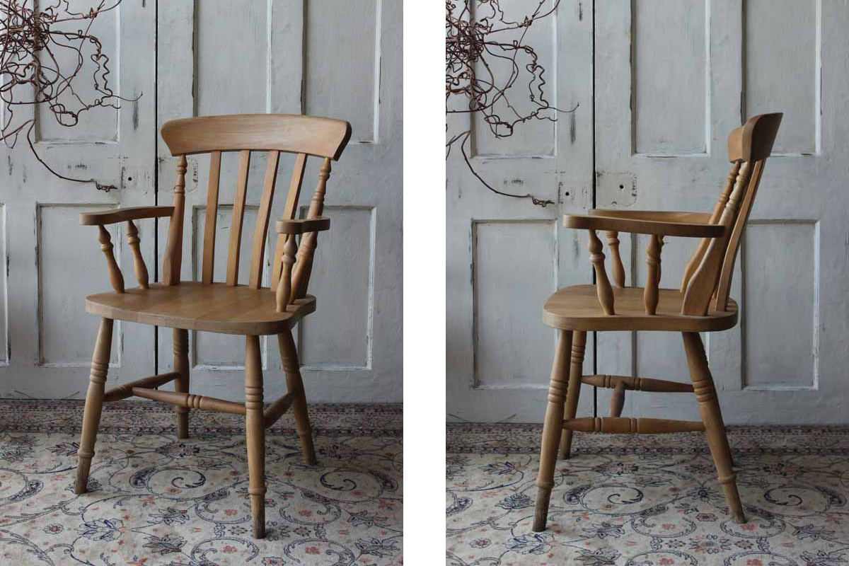 イギリスアーム付きチェア 古い木製椅子 全国送料無料