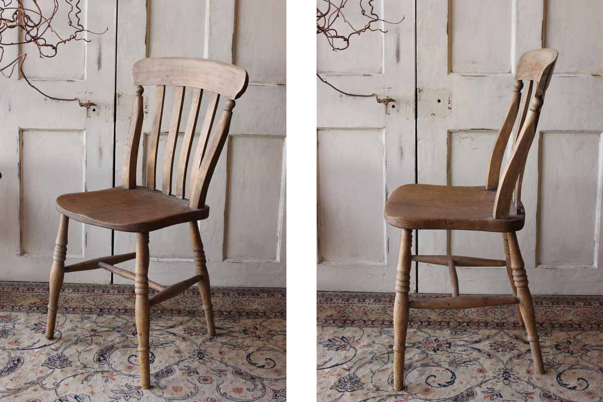 イギリスキッチンチェア 古い木製の椅子 全国送料無料