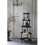 ブラックペイント コーナーシェルフ リプロダクション家具