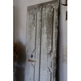 フランスアンティーク ペンキの剥がれたシャビーなペイントドア ホワイト× ブラウン 建具 扉