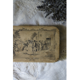 フランスBrocante ドラジェボックス お菓子箱 ペーパーボックス