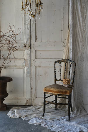 フランス アンティーク 美しい金彩のナポレオンチェア 椅子