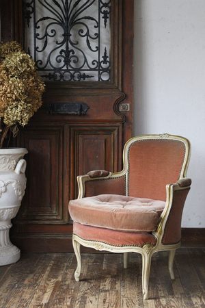 フランスアンティーク ルイ15世様式サロンチェア 椅子