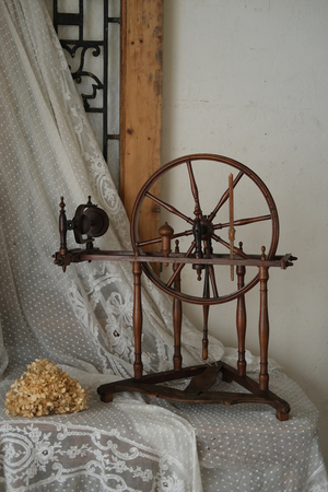 フランス アンティーク 糸巻き機 糸紡ぎ機 糸巻き