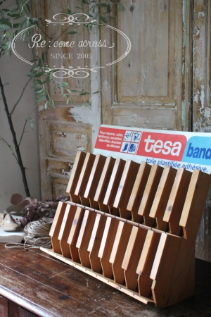 フランスブロカント tesa band 木製シェルフ 什器