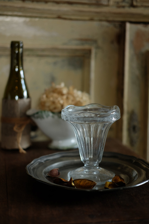 フランス Brocante デザートカップ パフェグラス ガラス食器
