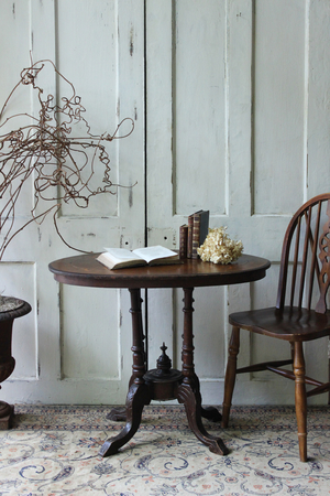 フランス アンティーク 美しい象嵌細工のテーブル 机